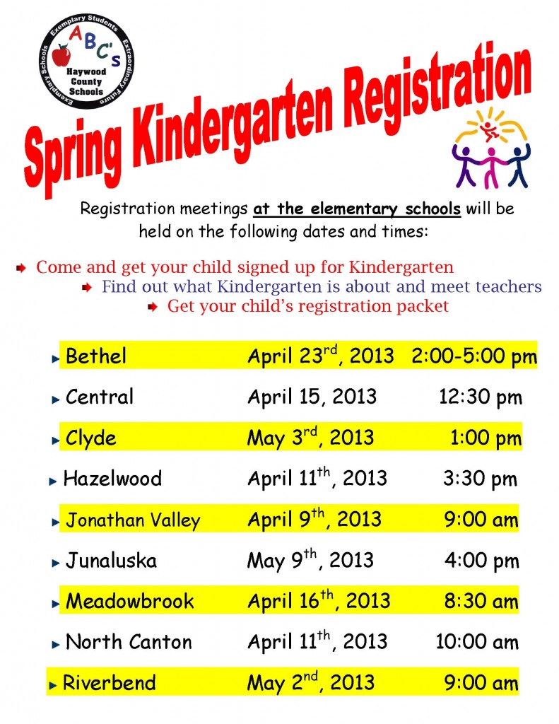 K Registration Poster 2013