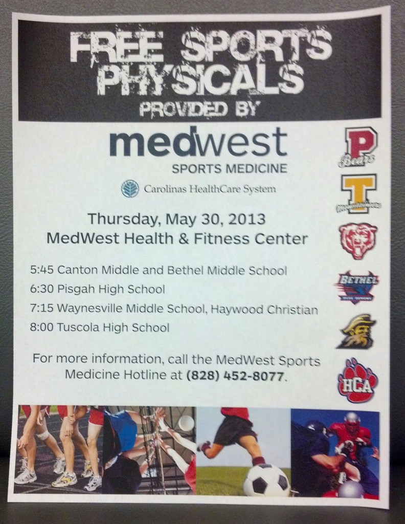 Free Sports Physicals Provided by MedWest Sports Medicine