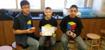 Waynesville Middle School STEM club took the Rubik’s Cube Challenge and Won!