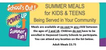 Summer Meals for Kids and Teens